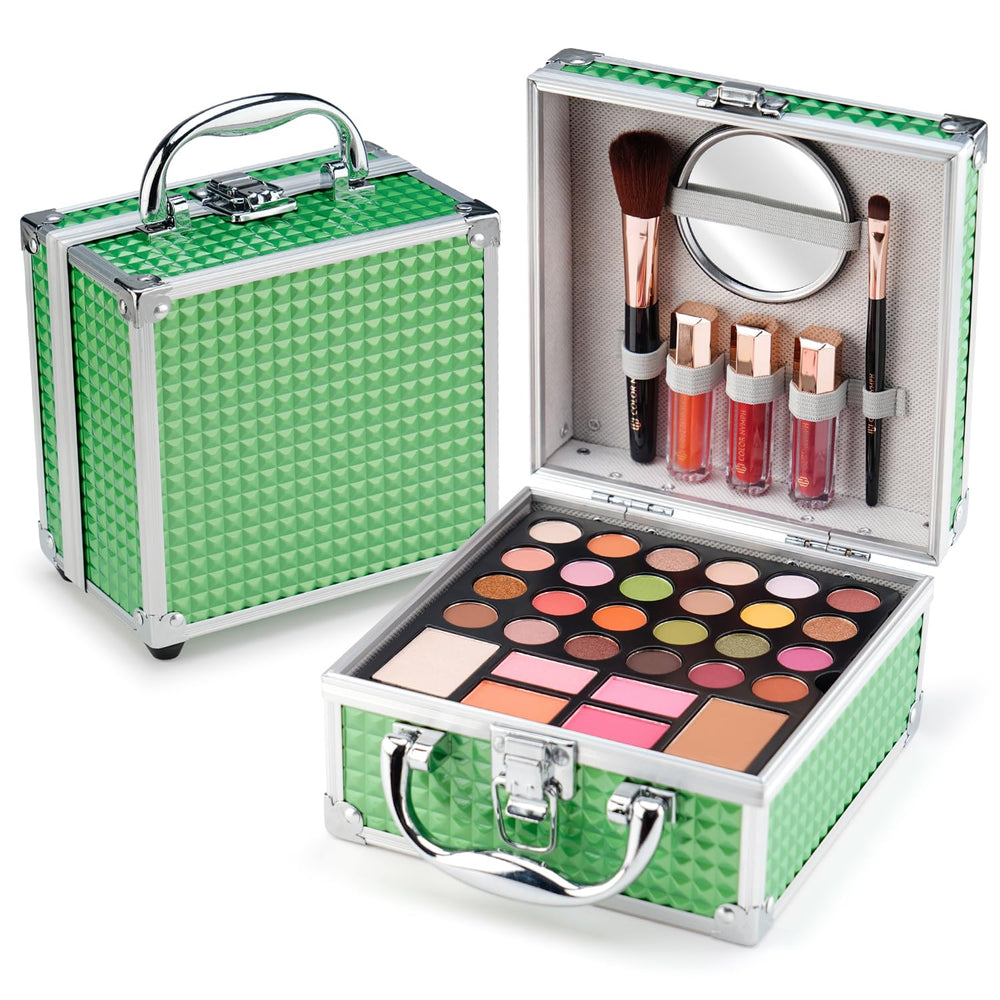 Color Nymph 24-color eyeshadow palette ideal for teen beginner makeup looks.
