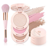 Color Nymph palette open shows three shade options for versatile daily makeup