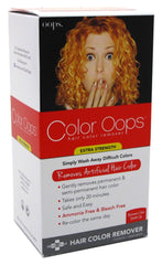 Color Oops visual showing dye molecule shrink and color removal action
