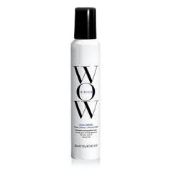 COLOR WOW Color Control Purple Foam bottle shows tinted formula neutralizing brass tones.
