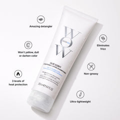 COLOR WOW Color Security Conditioner texture closeup revealing silky slip for detangling