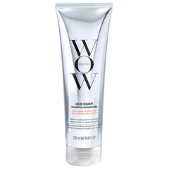 COLOR WOW Color Security Shampoo bottle pour demonstrating a clean rinse