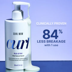 COLOR WOW Curl Wow FLO-ETRY on damp curls prepares for styling with frizz control.