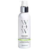 COLOR WOW Dream Cocktail bottle on bathroom shelf showing fortifying leave-in treatment
