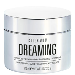 color wow dreaming advanced repair bottle for at-home smoothing and frizz repair.