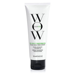 COLOR WOW One Minute Transformation bottle pour for quick frizz control on dry hair.
