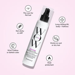 COLOR WOW Raise the Root crown lift close-up, creates noticeable volume at the roots.