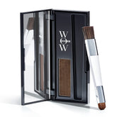 COLOR WOW Root Cover Up medium brown applied for instant root concealment.