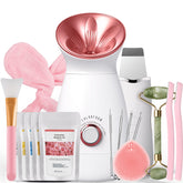 Colorfarm nano ionic steamer in rose gold packaging for a premium home spa setup