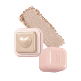 COLORGRAM Milk Bling Heartlighter 01 Peach Heart peach cream application for a soft daily glow
