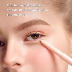 COLORGRAM Under Eye Highlighter Stick 03 real tone double-sided design highlights depth and volume.