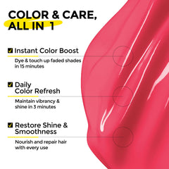 COLORLOMO cream texture conditioner swirls for smooth, even coverage