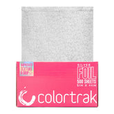 Colortrak embossed sheets in a pop-up dispenser for quick, precise foil access.