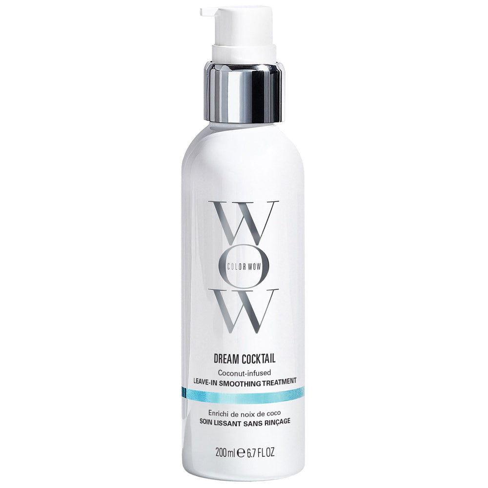 COLOR WOW Dream Cocktail bottle pour hydrates for silky, manageable hair.
