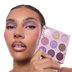 ColourPop All Amethyst palette swatch guide shows lilac to amethyst gradients.