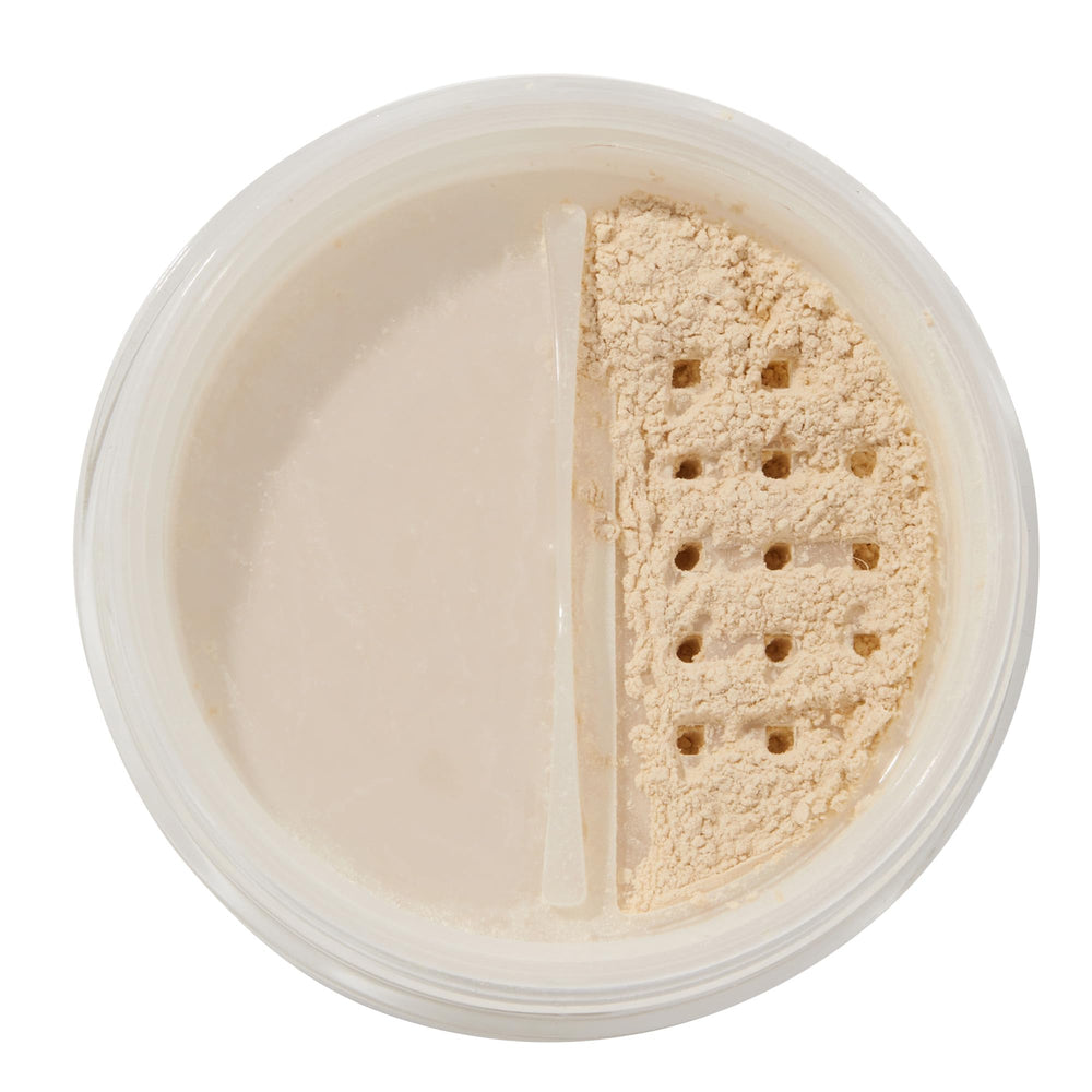 ColourPop No Filter Loose Setting Powder jar closeup showing translucent, weightless finish.
