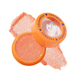 ColourPop Pokémon x Flamethrower swatch highlights long lasting sparkle for vibrant lids