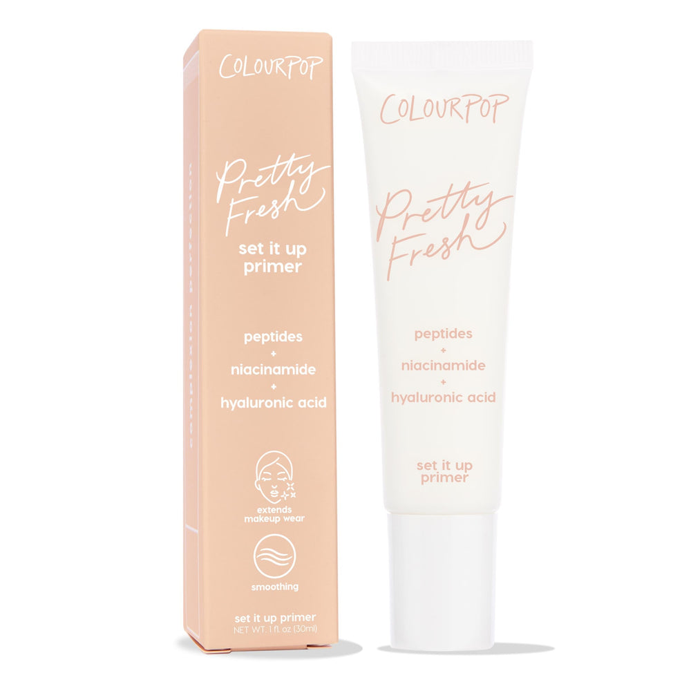 ColourPop Pretty Fresh airbrush primer texture closeup for a smoothing, breathable makeup base.