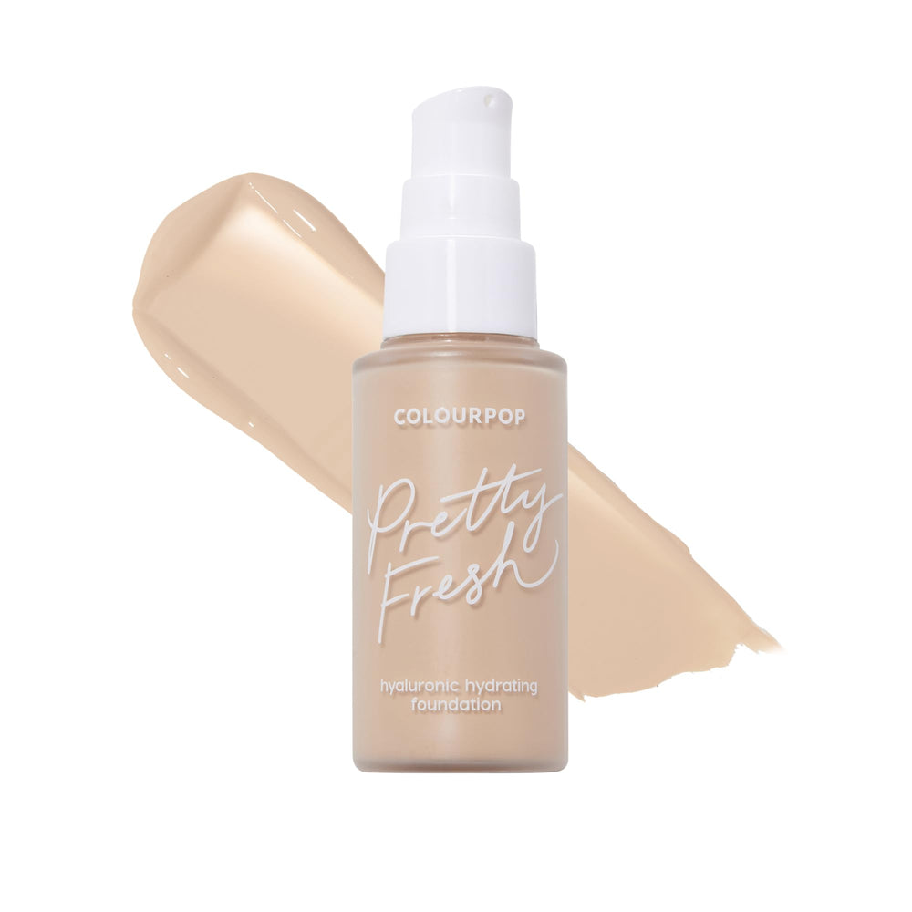 ColourPop Pretty Fresh foundation tube close-up highlighting hydrating formula for dewy skin.