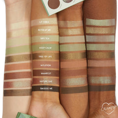 ColourPop Sage the Day swatches reveal smooth payoff ideal for easy blending.
