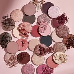 ColourPop Smoke N Roses palette open reveals pink rosey shades and metallics.