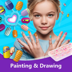 Combaybe nail-stickers glitter powder combo for imaginative nail deco.