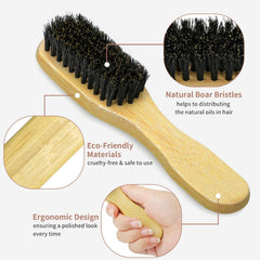 Combetter Slick Back Brush side profile with ergonomic grip for edge control