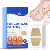 Comfort patch packaging shows at-home nail care solution.
