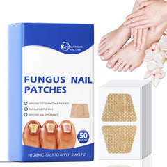 Comfort patch packaging shows at-home nail care solution.