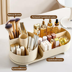 COMFYROOM 360° brush holder rotates smoothly for quick makeup application