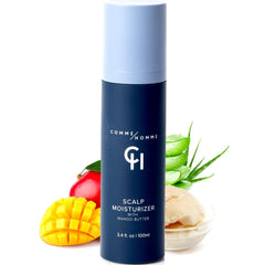 Comme Homme soothing scalp moisturizer application provides quick hydration for bald heads.