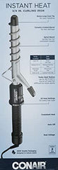 Conair with 25 heat settings and Turbo Heat button for adjustable styling control.