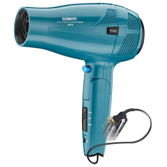 Conair Cord-Keeper Dryer folding-handle for ultra-portable travel styling.
