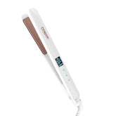 Conair double ceramic 1-inch curling wand handle with an ergonomic grip for easy styling.