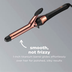 Conair INFINITIPRO in-use demonstrates defined curls with titanium technology