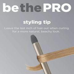 Conair InfinitiPRO curling iron with heat shield for safe storage after use.