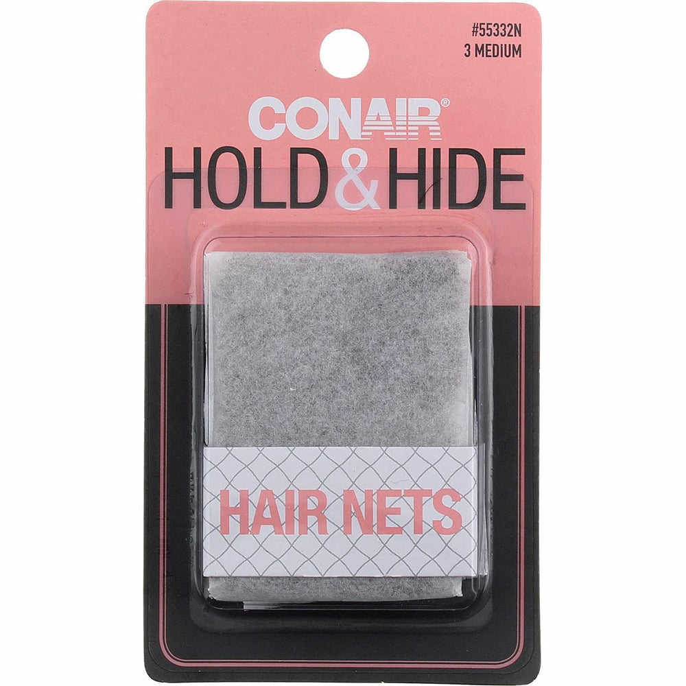Conair red de cabello marrón, set de 3, para uso diario