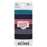 Conair Scunci No Damage elastics in a colorful pack for versatile hair styling.