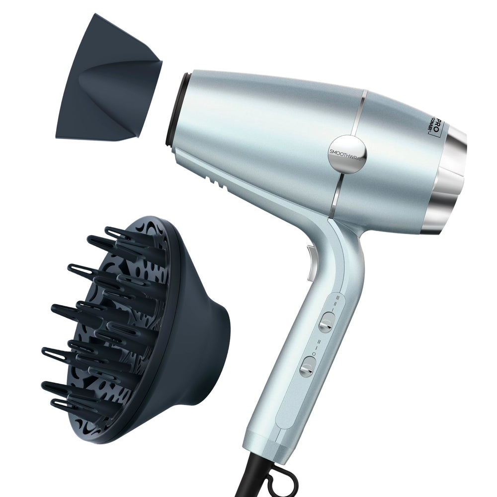 Conair SmoothWrap mint hair dryer with sleek finish for quick daily styling.