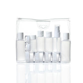 Conair Travel Smart clear bottles collection for organized decanting and visible contents