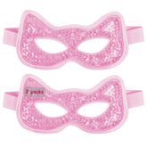 CONBELLA cooling eye mask pink pack—soft plush exterior for soothing relief