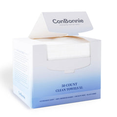 Conbonnie Clean Face Towels XL with a soft-plush surface for gentle cleansing.