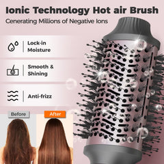 CONFU blow dryer brush 360 swivel cord for easy styling.