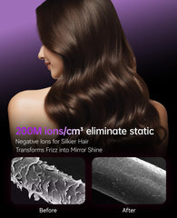 CONFU hair dryer back cover removed to show easy cleaning and safety maintenance