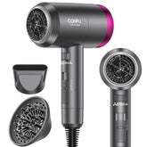 CONFU Ionic Blow Dryer 1600W front view shows compact, fast home and travel drying.