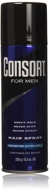 Consort for Men unscented extra-hold spray bottle for all-day control