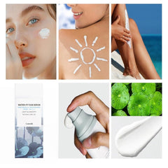 Conversionh Centella Sunscreen texture swirl emphasizes non-greasy, soothing finish during outdoor adventures.