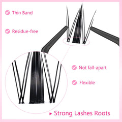 Cooantty Fairy Lash Clusters easy-application wider-band demo