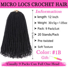 COOKOO pre-looped micro twist closeup-ends emphasizes natural curl at the ends.