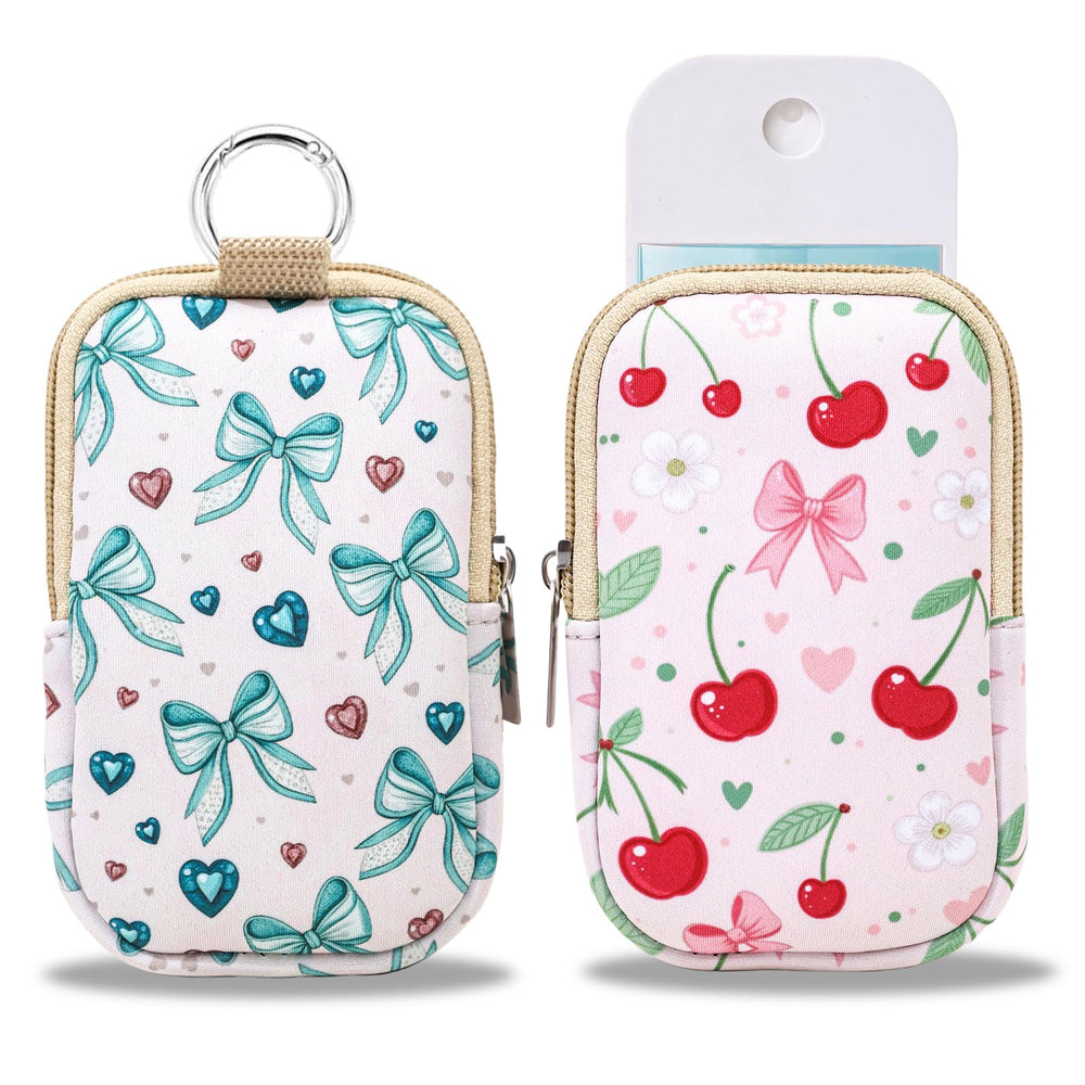COOKOOKY 2-pack sanitizer case front view for travel convenience and quick access